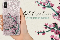 Japanese Flower art & Design Bundle