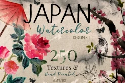 Japanese Flower art & Design Bundle