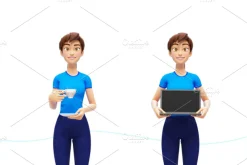 35 Jenny 3D Product Promo Mock-Ups