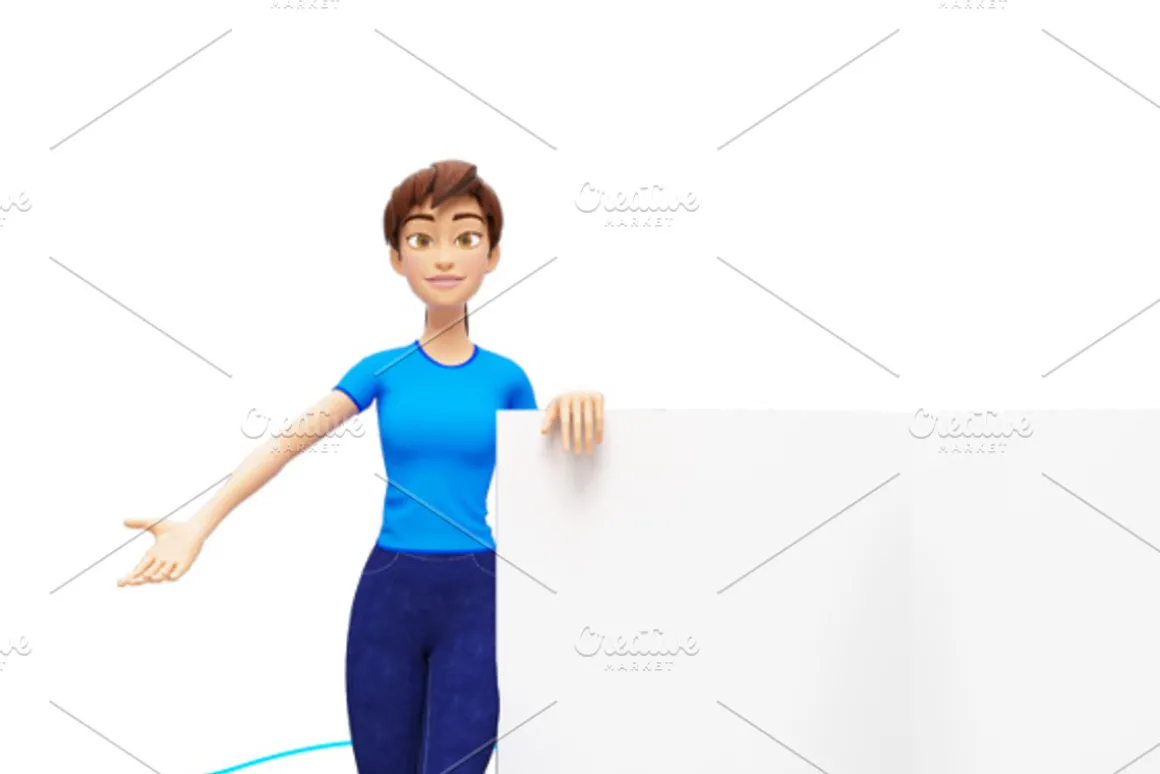 35 Jenny 3D Product Promo Mock-Ups