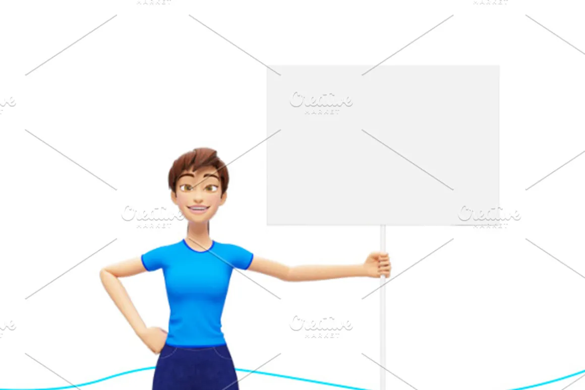 35 Jenny 3D Product Promo Mock-Ups