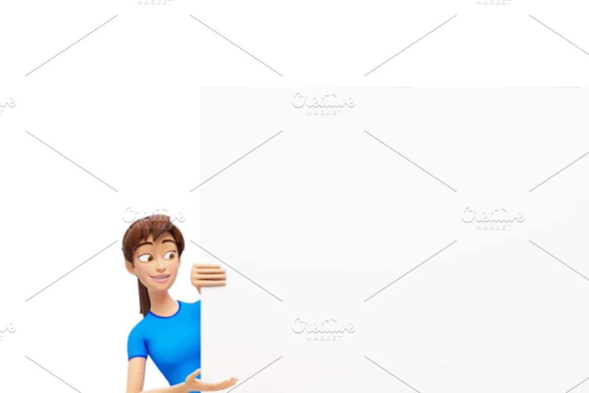 35 Jenny 3D Product Promo Mock-Ups