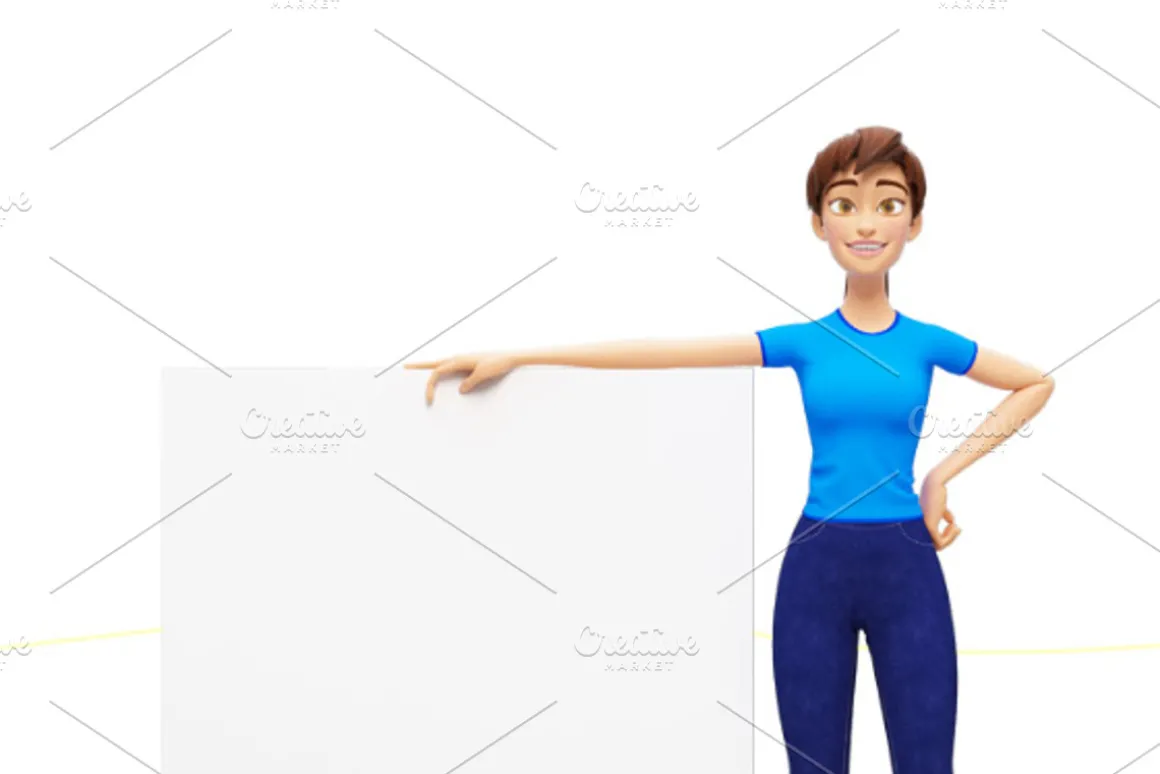 35 Jenny 3D Product Promo Mock-Ups