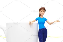 35 Jenny 3D Product Promo Mock-Ups