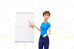 35 Jenny 3D Product Promo Mock-Ups