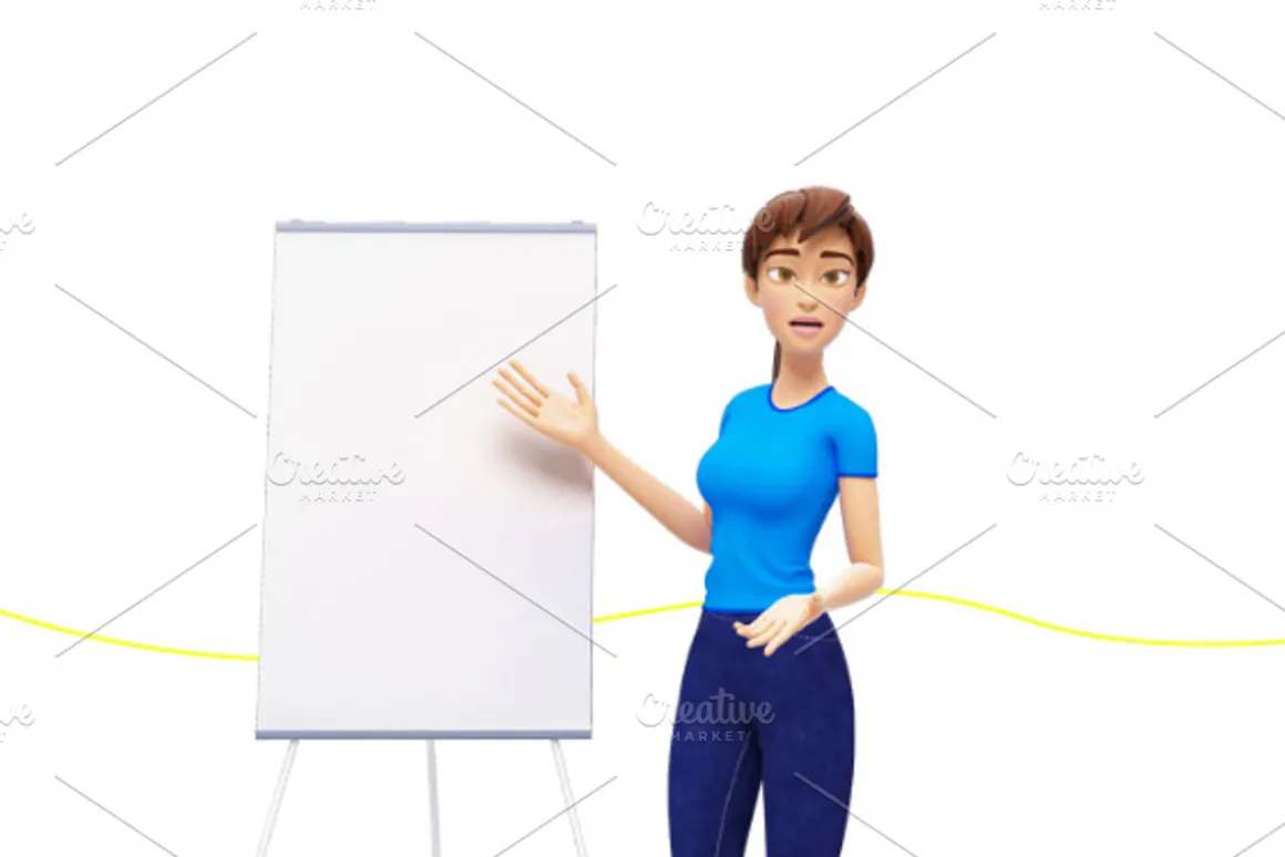 35 Jenny 3D Product Promo Mock-Ups