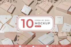Jewelry box mockup bundle