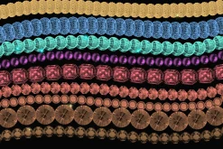 Jewelry, beads, chains and crystals