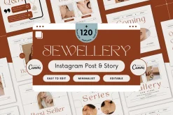 120 Jewelry Instagram Canva Template