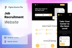 Job Recruitment Wireframe Website 02