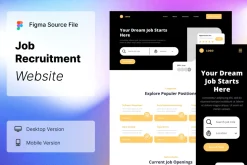 Job Recruitment Wireframe Website 01