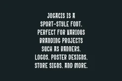 Jogacis - Creative Logo Font