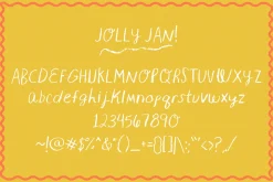 Jolly Jan • Crayon Handlettered Font