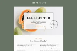 Joy | Sales Page Template Canva