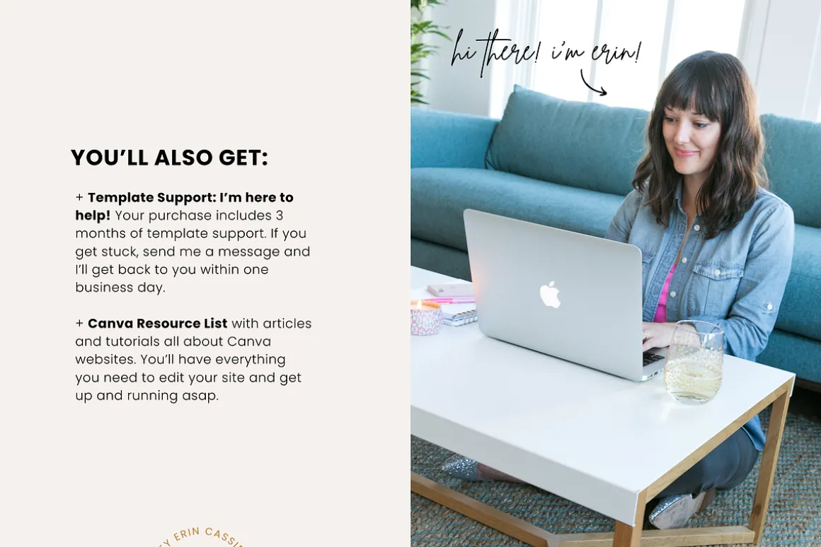 Joy | Sales Page Template Canva