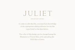 Juliet Wedding Crest