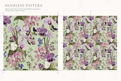 JUNO Flower Floral Seamless Pattern