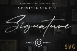 JV Signature SVG - Opentype SVG