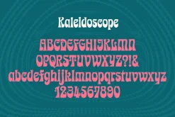 Kaleidoscope Psychedelic Font