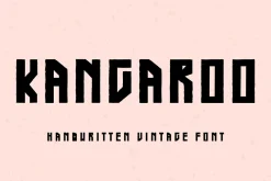 Kangaroo - Handwritten vintage font