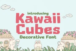 Kawaii Cubes – Cute Pixel Typeface