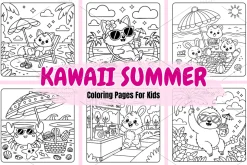 Kawaii Summer Coloring Book Vol-02