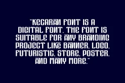 Kecaran - Space Futuristic Font