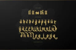 Khaleed | Blackletter Arabic Font