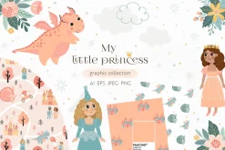 Kids Bundle Clipart & Pattern