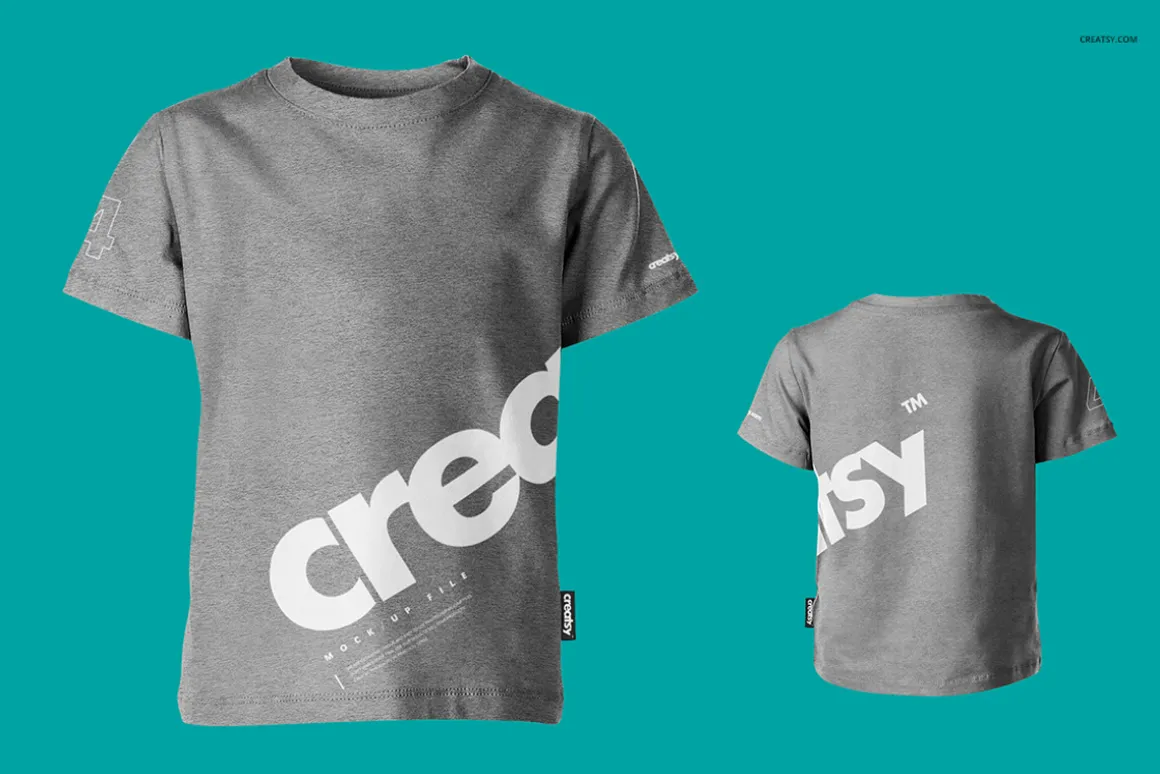 Kids T-shirt Mockup Set
