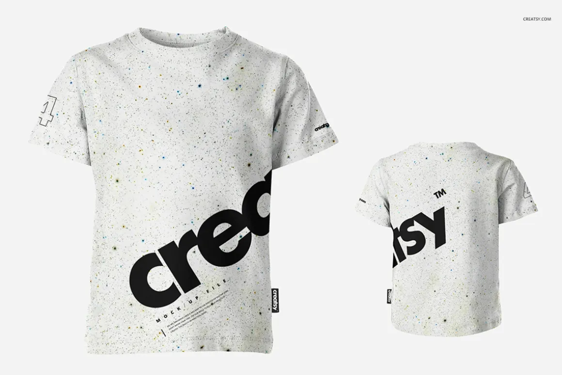 Kids T-shirt Mockup Set