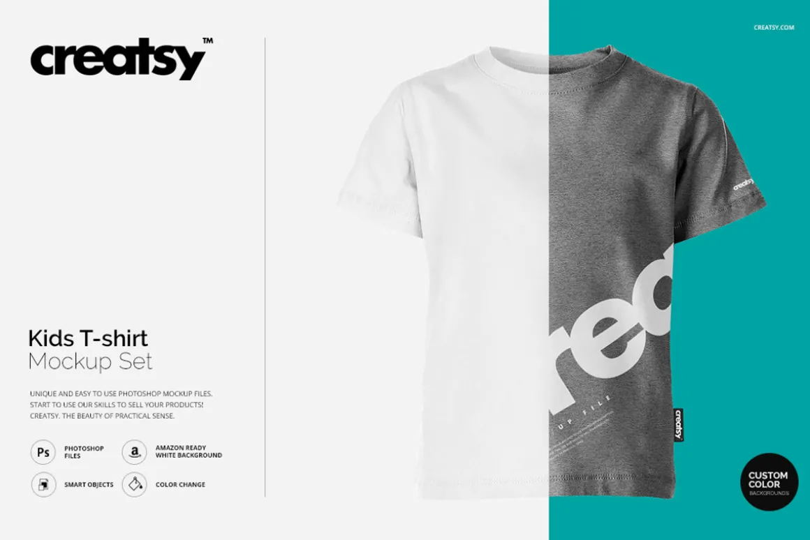 Kids T-shirt Mockup Set