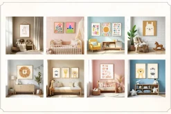 50 Kids Nursery Mockups for Canva