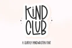 Kind Club | Quirky Font
