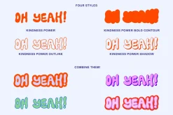 Kindness Power // Groovy Font Set
