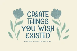 Kindred Handlettered Typeface