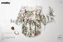 Knitted Romper Mockup Set (28/LFv.2)