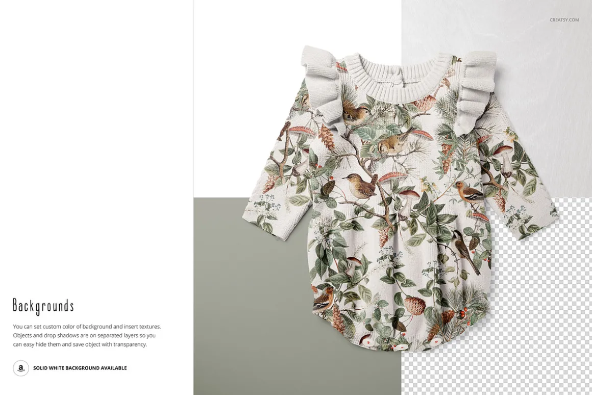 Knitted Romper Mockup Set (28/LFv.2)