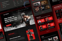 Kommax - MMA Academy Landing Page