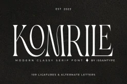 Komrile - Serif Font