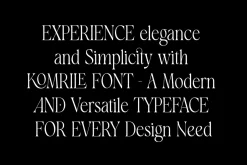 Komrile - Serif Font