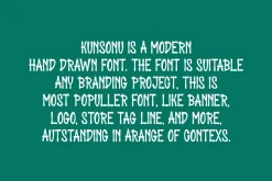 Kunsonu - Paint & Stamp Font