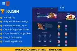 Kusin - Online Casino HTML Template
