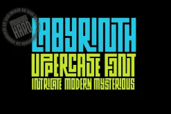 Labyrinth Upper Case Font