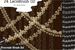 24 Lace Procreate brushes 02