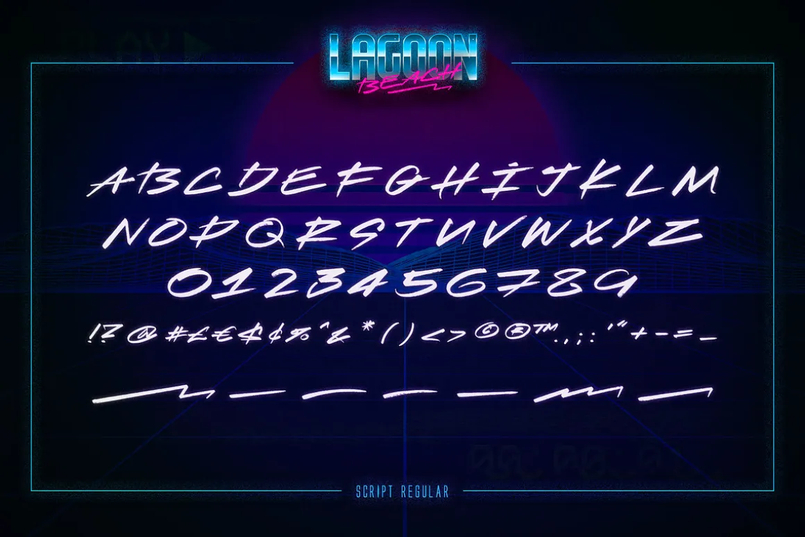 Lagoon Beach – 2 in 1 Font Pack