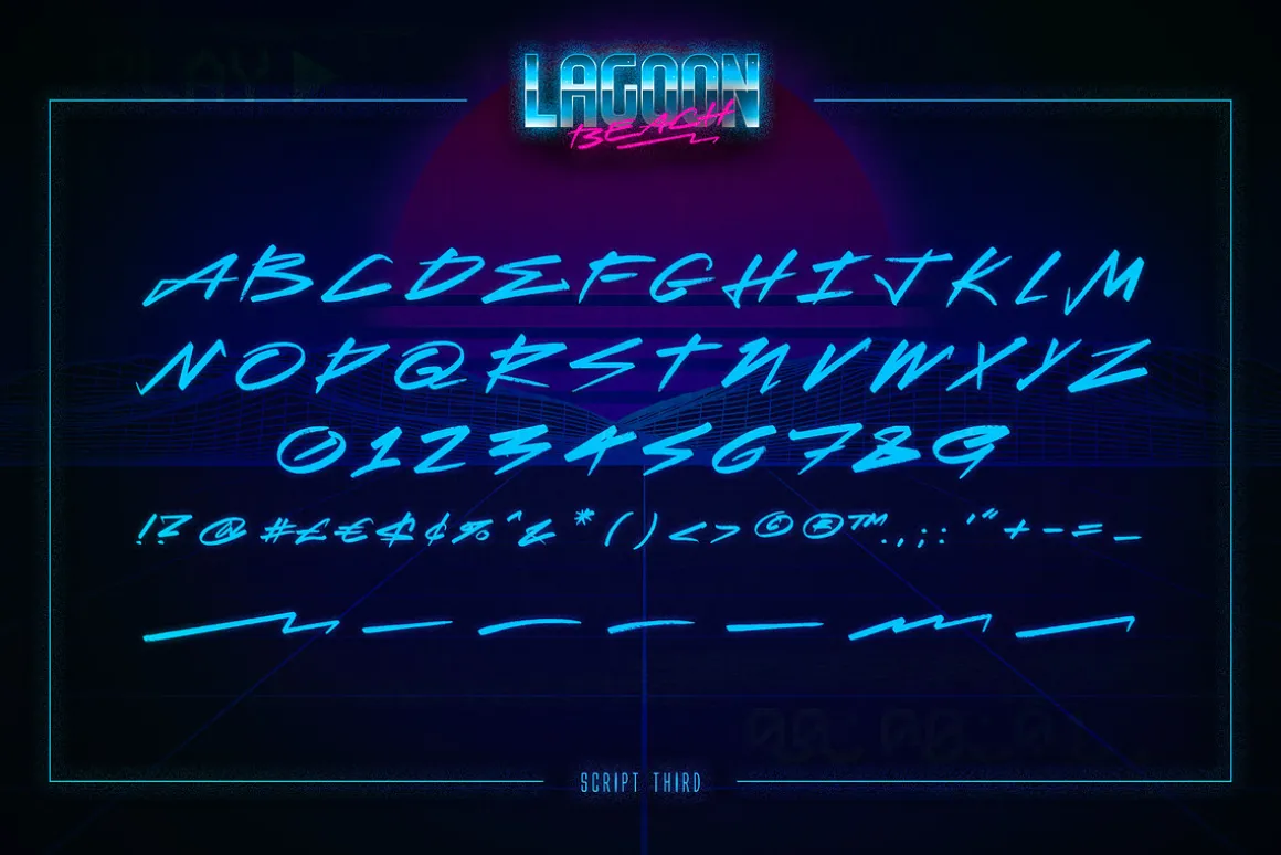 Lagoon Beach – 2 in 1 Font Pack