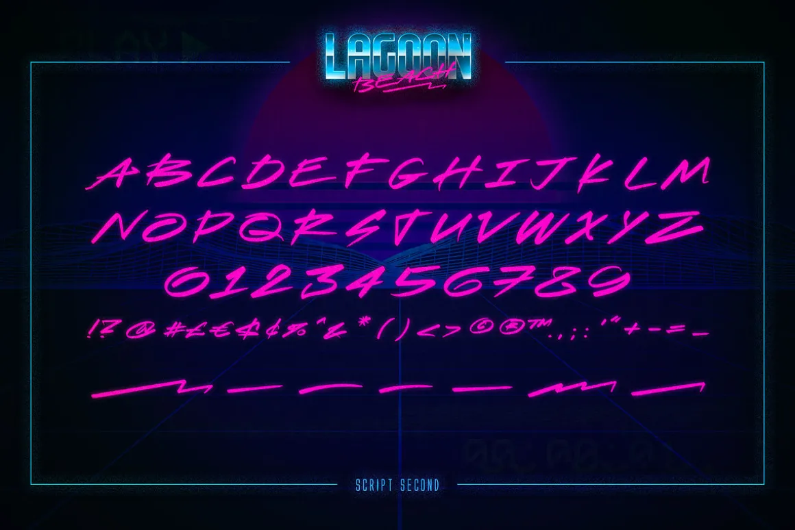Lagoon Beach – 2 in 1 Font Pack
