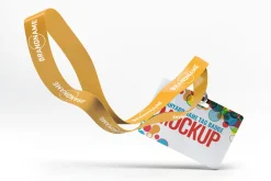 Lanyard Tag Badge Mock-Up