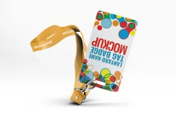 Lanyard Tag Badge Mock-Up